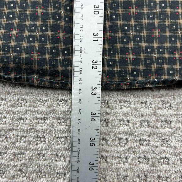 Vintage CHAPS Ralph Lauren Button Down Shirt Men Large L Brown Black Checkered - Picture 7 of 7